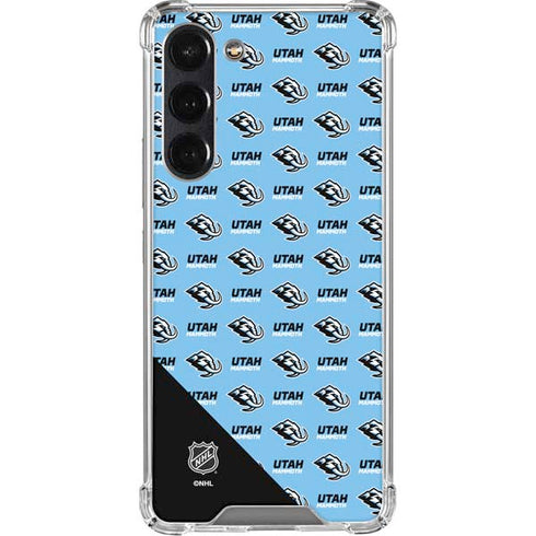 NHL Utah Mammoth Logo Pattern Galaxy S24 FE Clear Case